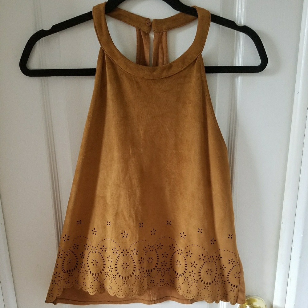 Zara suede top